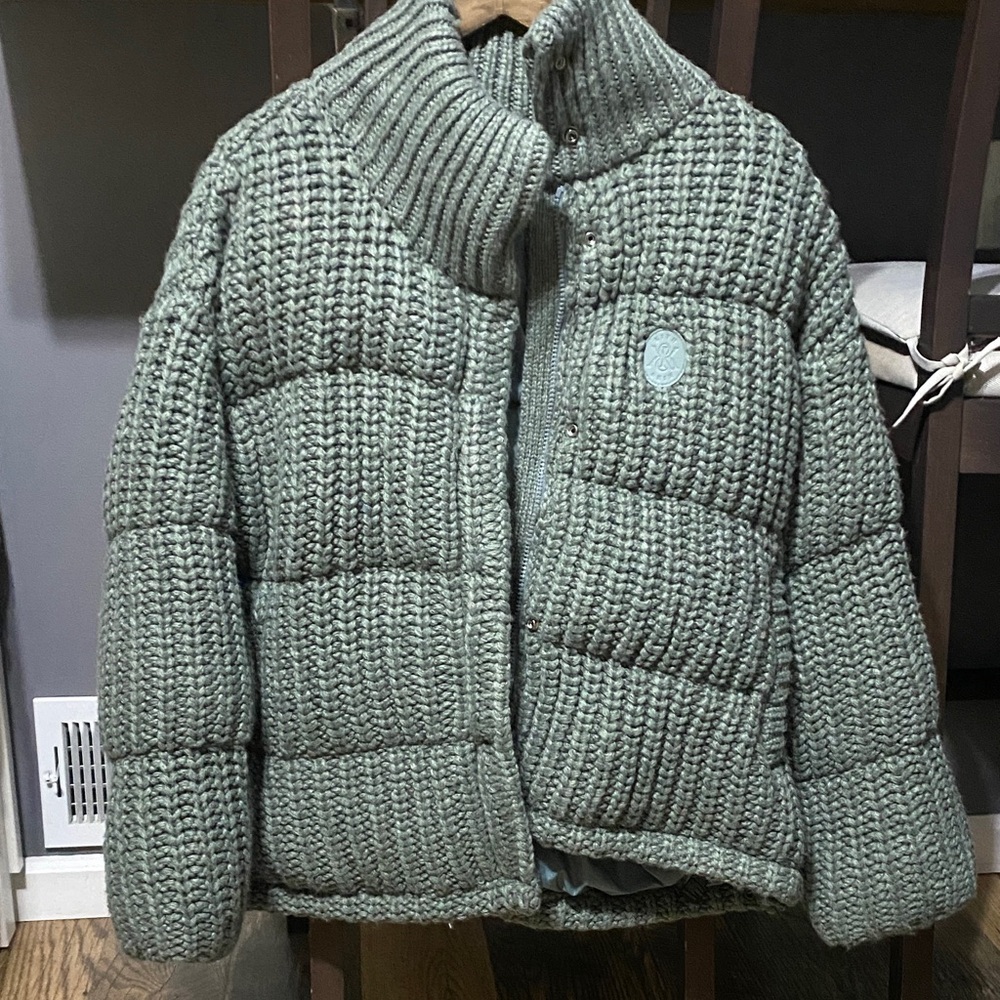 Kith Green Knit Windbreaker Jacket